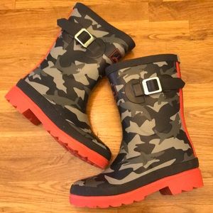 Joules Welly Shark print Rain Boots Kids Size 12